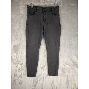 Tahari Premium Denim Jeans (Used) Womens 12‎ Black Casual High Rise Ankle Pants